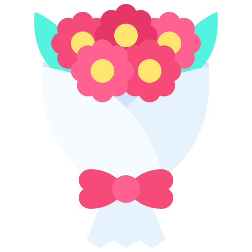 ramo de flores icono gratis