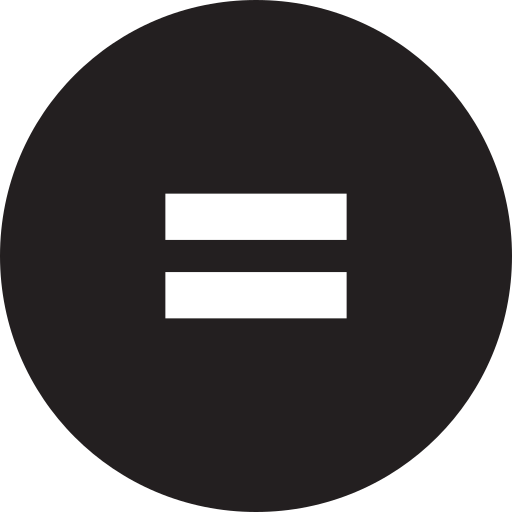 Equal Generic Black Fill Icon