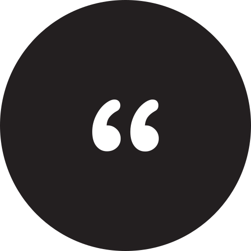 Left Quote Generic Black Fill Icon