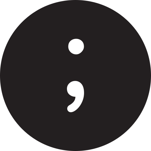 semikolon kostenlos Icon semikolon kostenlos Icon