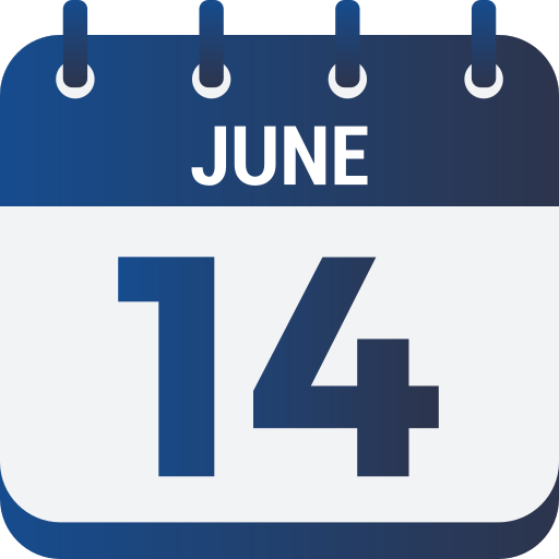 14 de junio icono gratis