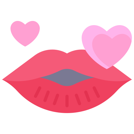 beso icono gratis
