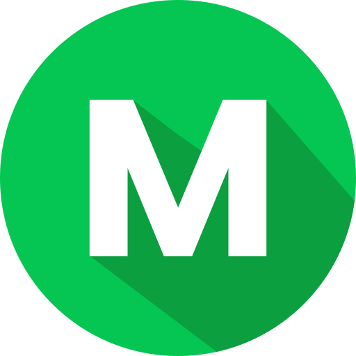 Letter m Generic color fill icon