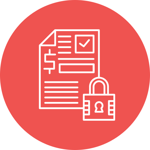 gesichertes darlehen kostenlos Icon gesichertes darlehen kostenlos Icon