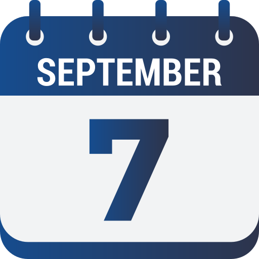 September 7 Generic gradient fill icon