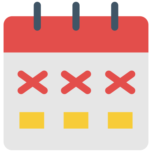 Calendar Generic color fill icon