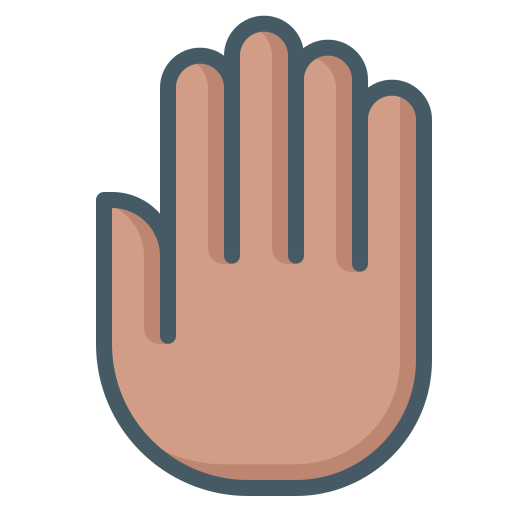 Stop - Free hands and gestures icons