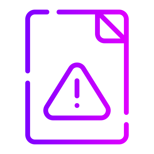 Warning Generic gradient outline icon