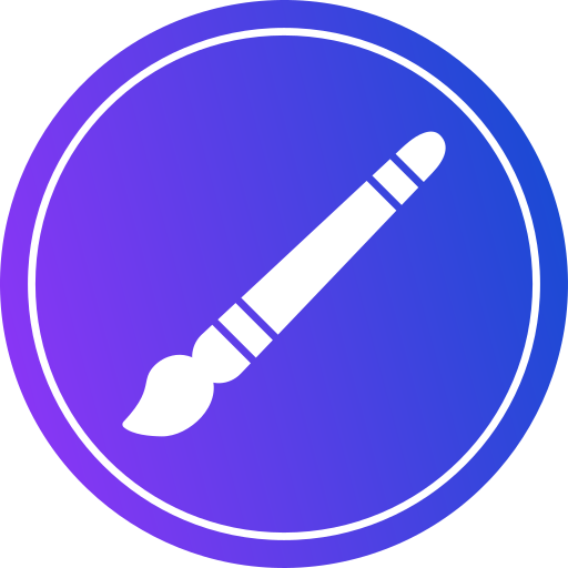 cepillo de pintura icono gratis