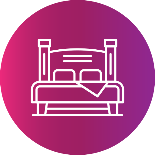 cama matrimonial icono gratis