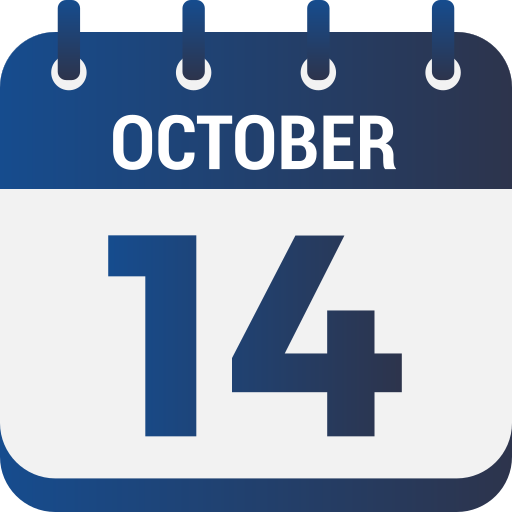 14 de octubre icono gratis