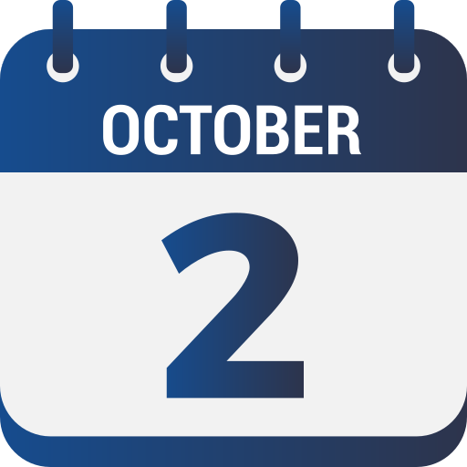 2 de octubre icono gratis