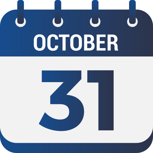 31 de octubre icono gratis