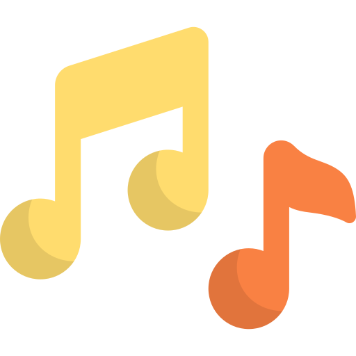 notas musicales icono gratis