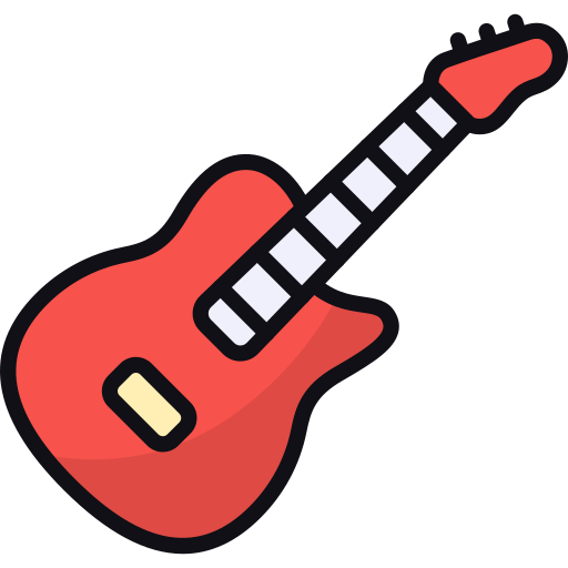 guitarra electrica icono gratis