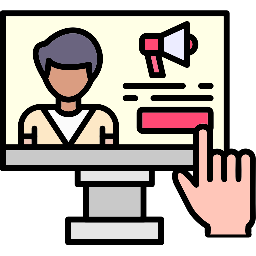 Advertising free icon