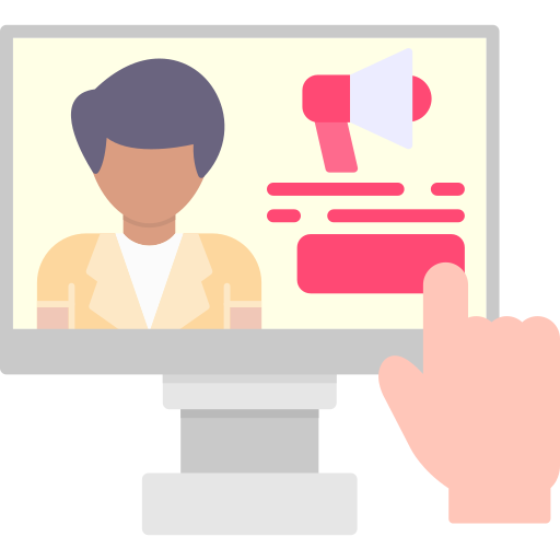 Advertising free icon