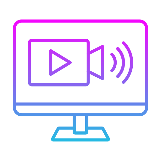 Emisión en directo icono gratis
