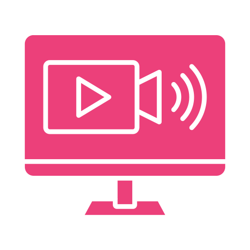 Emisión en directo icono gratis