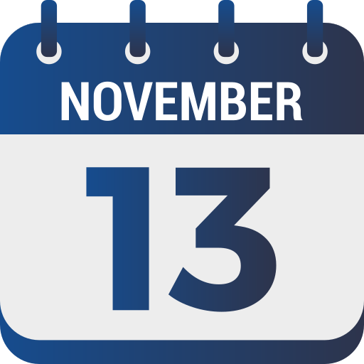 13 de noviembre icono gratis