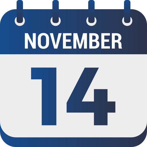 14 de noviembre icono gratis