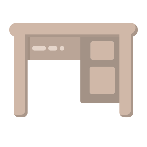 Desk - Free furniture and household icons