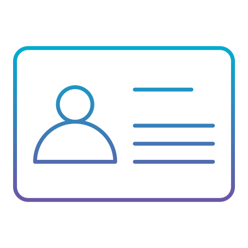 tarjeta de identificación icono gratis