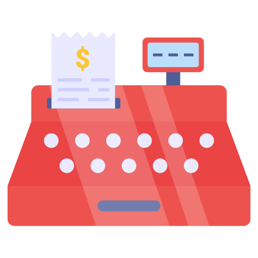 Cash register free icon