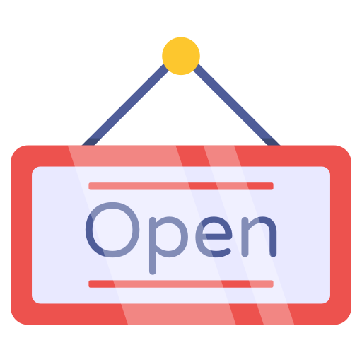 Open sign - Free business icons