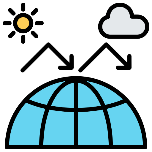 gases de efecto invernadero icono gratis