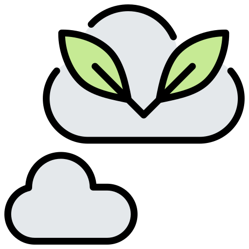 Zero emission free icon