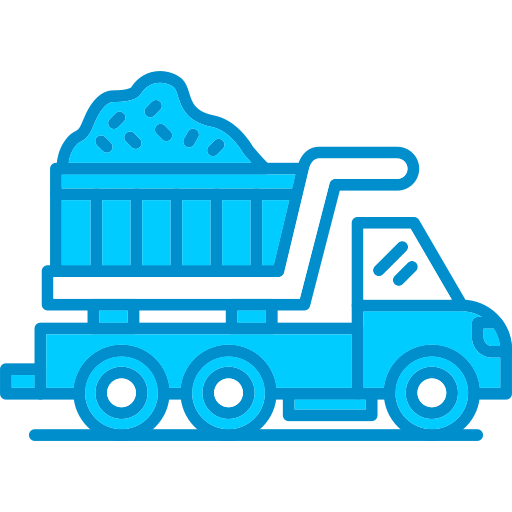 Dump truck generic color lineal color icon