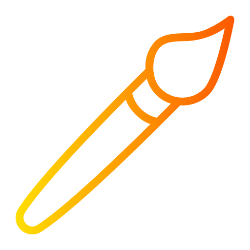 Paint brush Generic gradient outline icon