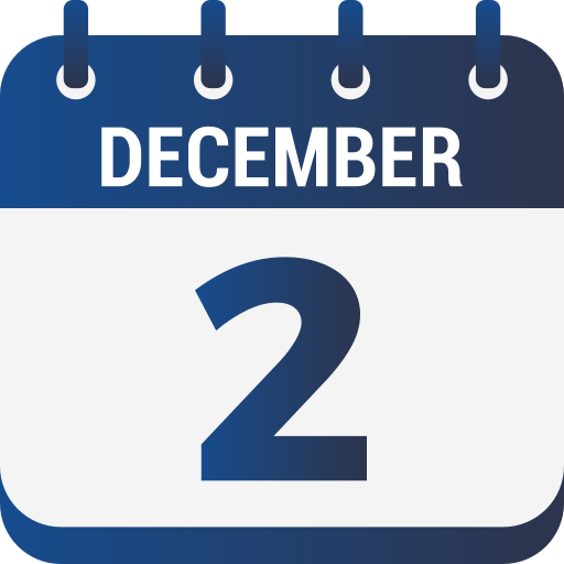 2 de diciembre icono gratis