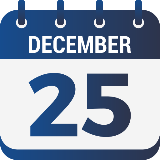 25 de diciembre icono gratis