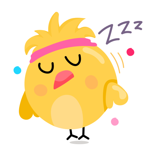 Sleeping free sticker Sleeping free sticker