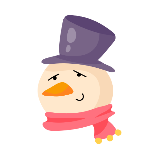 Snowman free sticker Snowman free sticker