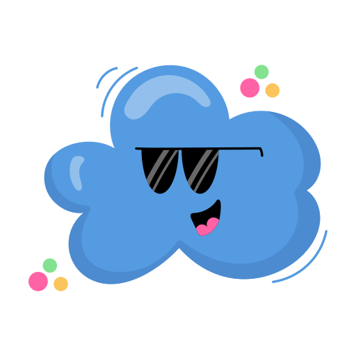 Cloud Stickers - Free weather Stickers