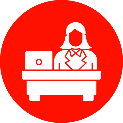 recepcionista icono gratis