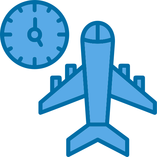 Flight time Generic color lineal-color icon