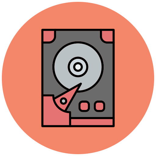 Hard disk Generic color lineal-color icon