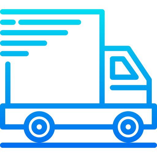 Delivery truck srip Gradient icon