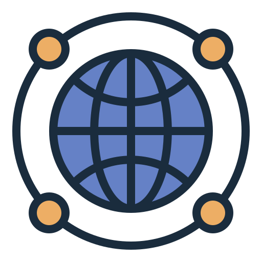 Global Network Generic color lineal-color icon