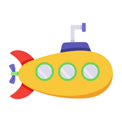 Submarine Generic color fill icon