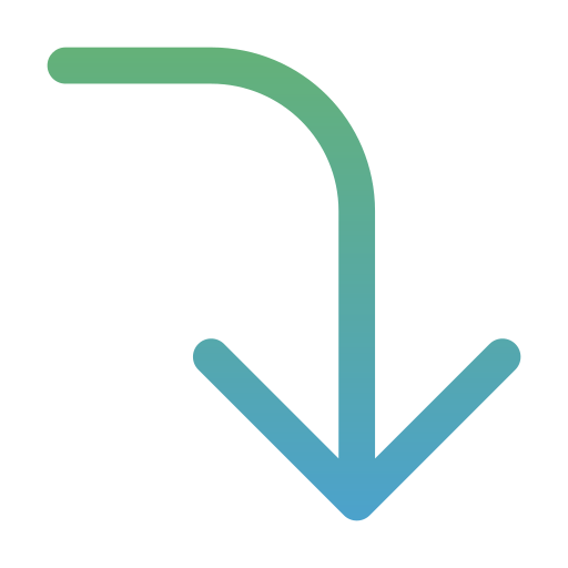 pfeil nach unten kostenlos Icon