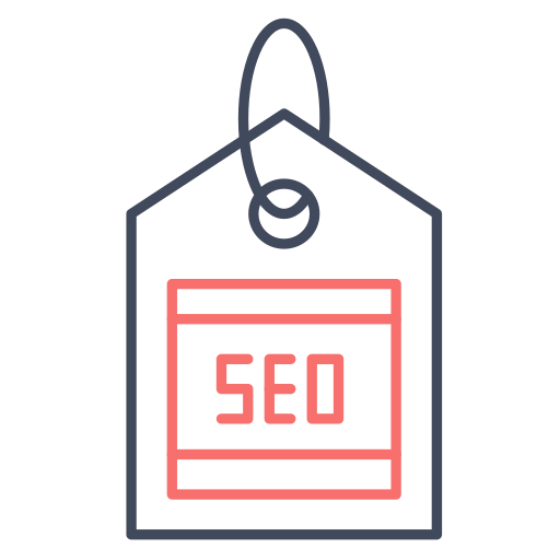 etiqueta seo icono gratis