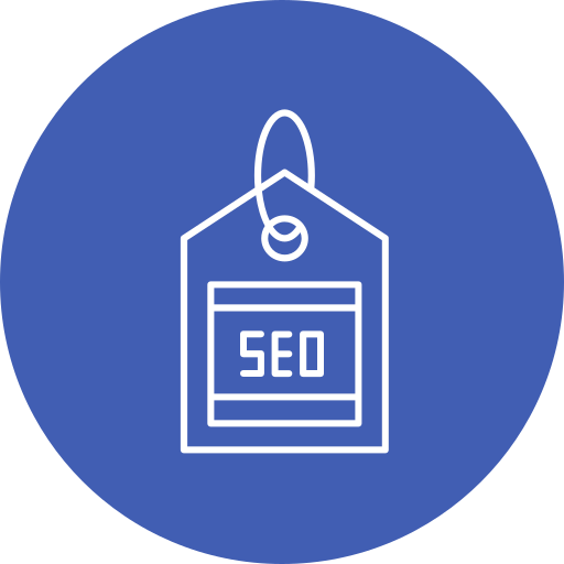 etiqueta seo icono gratis