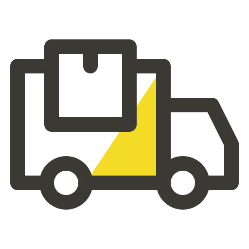 camión de reparto icono gratis