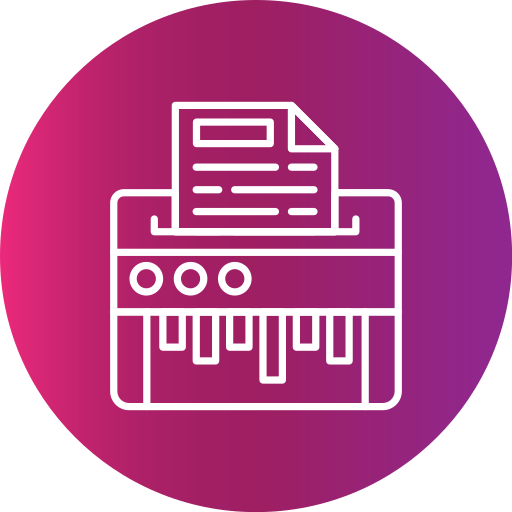 Paper Shredder Generic gradient fill icon