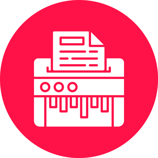 Paper Shredder Generic Color Fill Icon